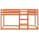 vidaXL viaszbarna tömör fenyőfa emeletes ágy 90x200 cm