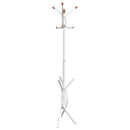 vidaXL fehér porszórt vas ruhafogas 176 cm