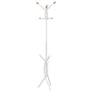 vidaXL fehér porszórt vas ruhafogas 176 cm