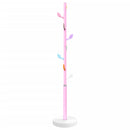 vidaXL rózsaszínű porszórt vas ruhafogas 172 cm