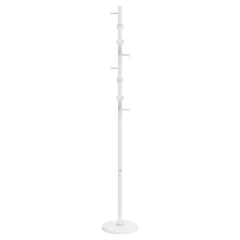 vidaXL fehér porszórt vas ruhafogas 176 cm