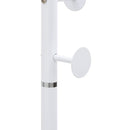 vidaXL fehér porszórt vas ruhafogas 176 cm