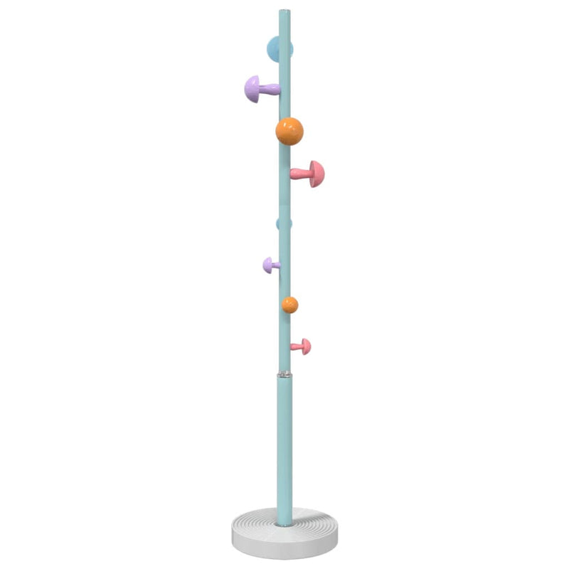 vidaXL kék porszórt vas ruhafogas 172 cm