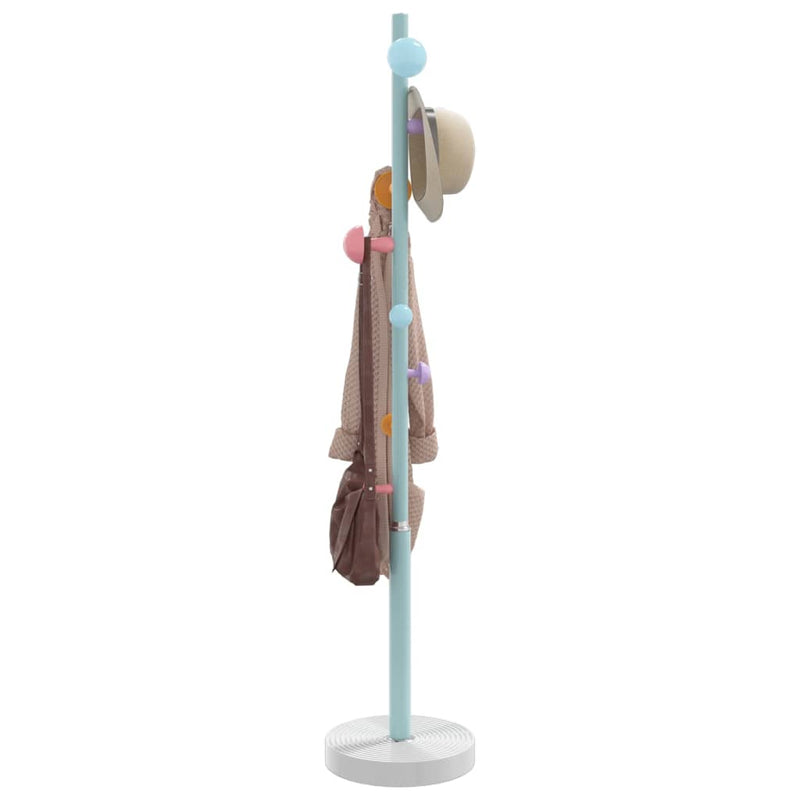 vidaXL kék porszórt vas ruhafogas 172 cm