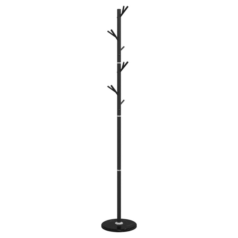 vidaXL fekete porszórt vas ruhafogas 175 cm
