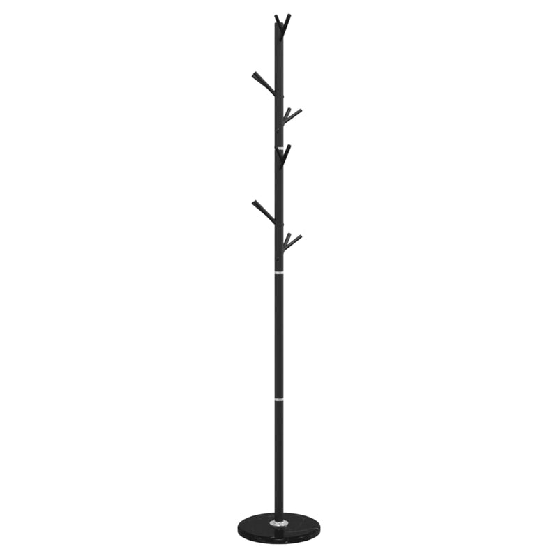 vidaXL fekete porszórt vas ruhafogas 175 cm