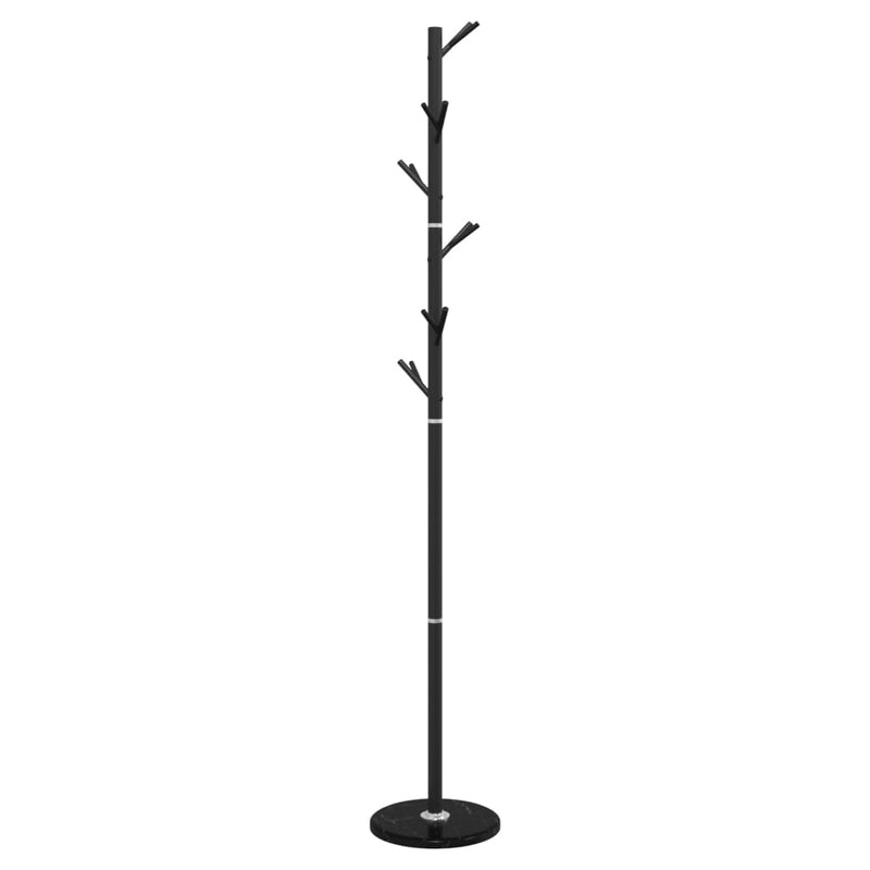vidaXL fekete porszórt vas ruhafogas 175 cm