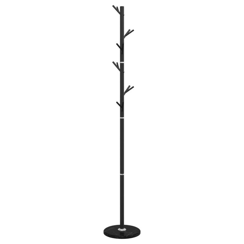 vidaXL fekete porszórt vas ruhafogas 175 cm