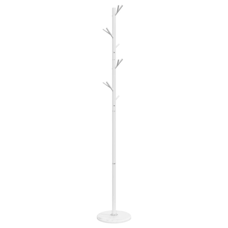 vidaXL fehér porszórt vas ruhafogas 175 cm