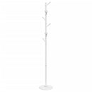 vidaXL fehér porszórt vas ruhafogas 175 cm