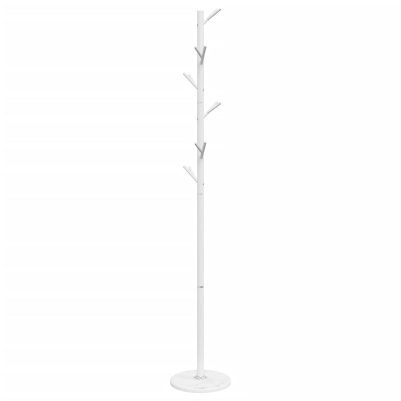 vidaXL fehér porszórt vas ruhafogas 175 cm