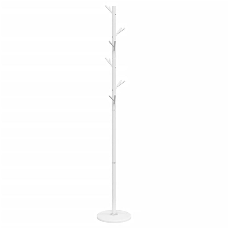 vidaXL fehér porszórt vas ruhafogas 175 cm