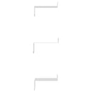 vidaXL 3 db ezüstszínű rozsdamentes acél fali polc