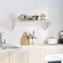 vidaXL ezüstszínű rozsdamentes acél falipolc 100 x 45 x 31 cm