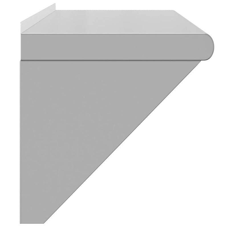vidaXL ezüstszínű rozsdamentes acél falipolc 100 x 30 x 31 cm