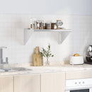 vidaXL ezüstszínű rozsdamentes acél falipolc 75 x 45 x 31 cm