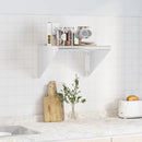 vidaXL ezüstszínű rozsdamentes acél falipolc 50 x 45 x 31 cm