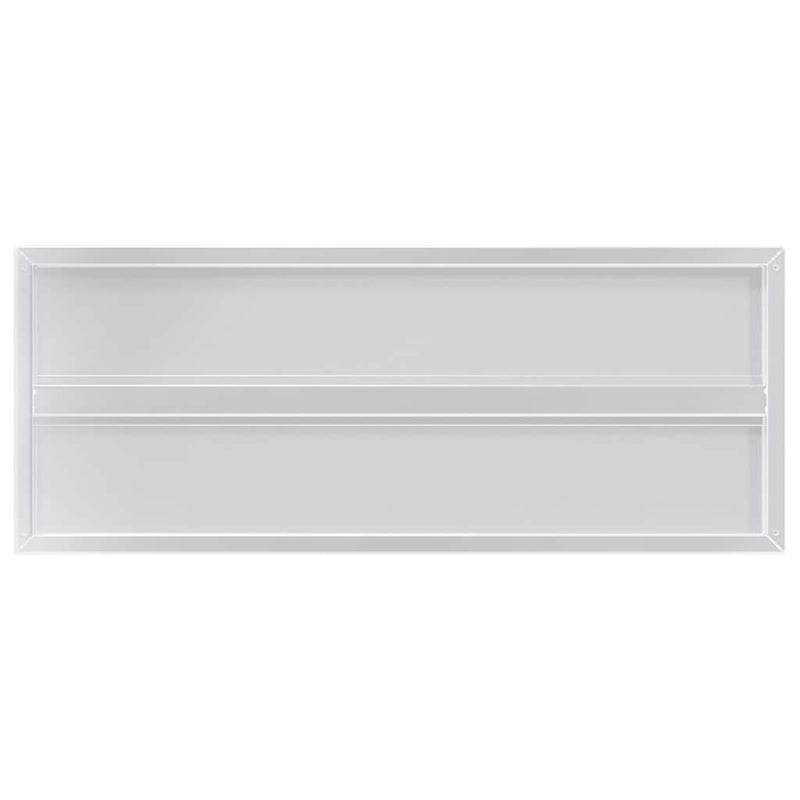 vidaXL 2 db ezüstszínű rozsdamentes acél fali polc 100 x 40 x 3 cm