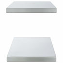 vidaXL 2 db ezüstszínű rozsdamentes acél fali polc 100 x 30 cm