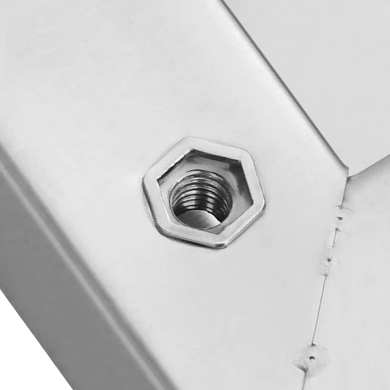 vidaXL 2 db ezüstszínű rozsdamentes acél fali polc 100 x 30 x 3 cm