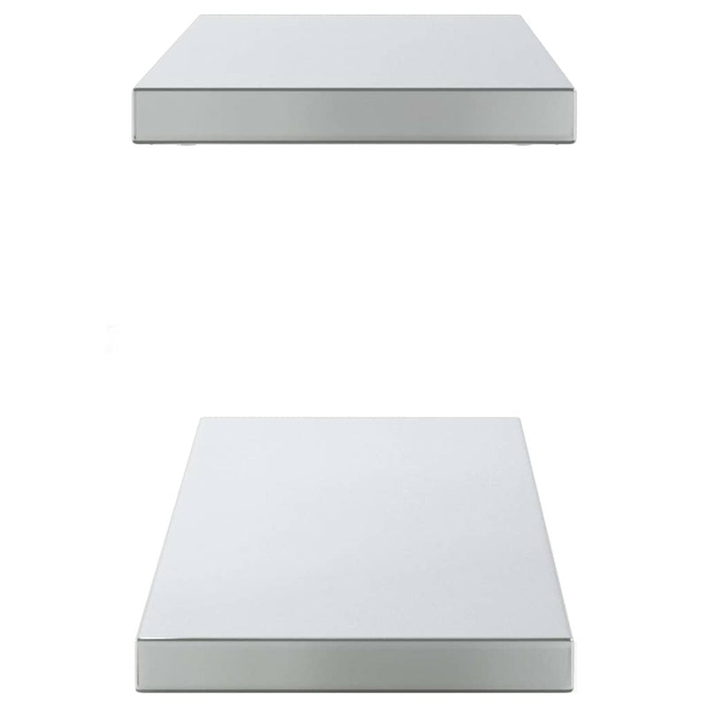 vidaXL 2 db ezüstszínű rozsdamentes acél fali polc 100 x 23,5 x 3 cm