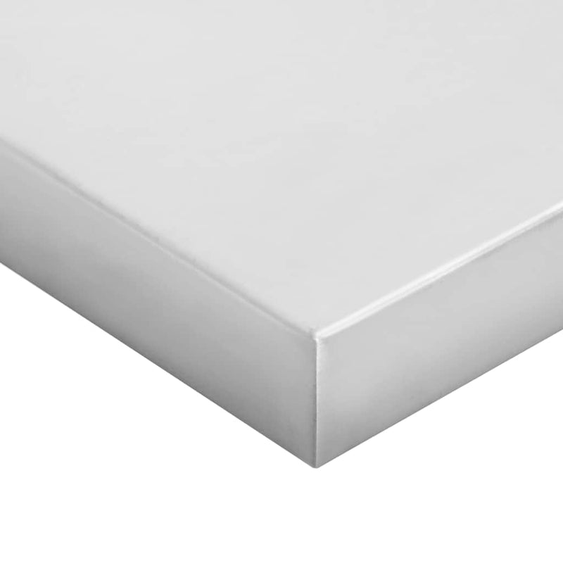 vidaXL 2 db ezüstszínű rozsdamentes acél fali polc 100 x 23,5 x 3 cm