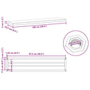 vidaXL 2 db ezüstszínű rozsdamentes acél fali polc 100 x 23,5 x 3 cm