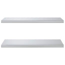 vidaXL 2 db ezüstszínű rozsdamentes acél fali polc 75 x 40 cm