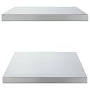 vidaXL 2 db ezüstszínű rozsdamentes acél fali polc 75 x 40 cm