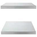 vidaXL 2 db ezüstszínű rozsdamentes acél fali polc 75 x 40 x 3 cm