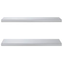 vidaXL 2 db ezüstszínű rozsdamentes acél fali polc 75 x 30 cm