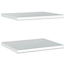 vidaXL 2 db ezüstszínű rozsdamentes acél fali polc 50 x 40 cm