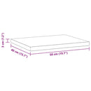 vidaXL 2 db ezüstszínű rozsdamentes acél fali polc 50 x 40 x 3 cm