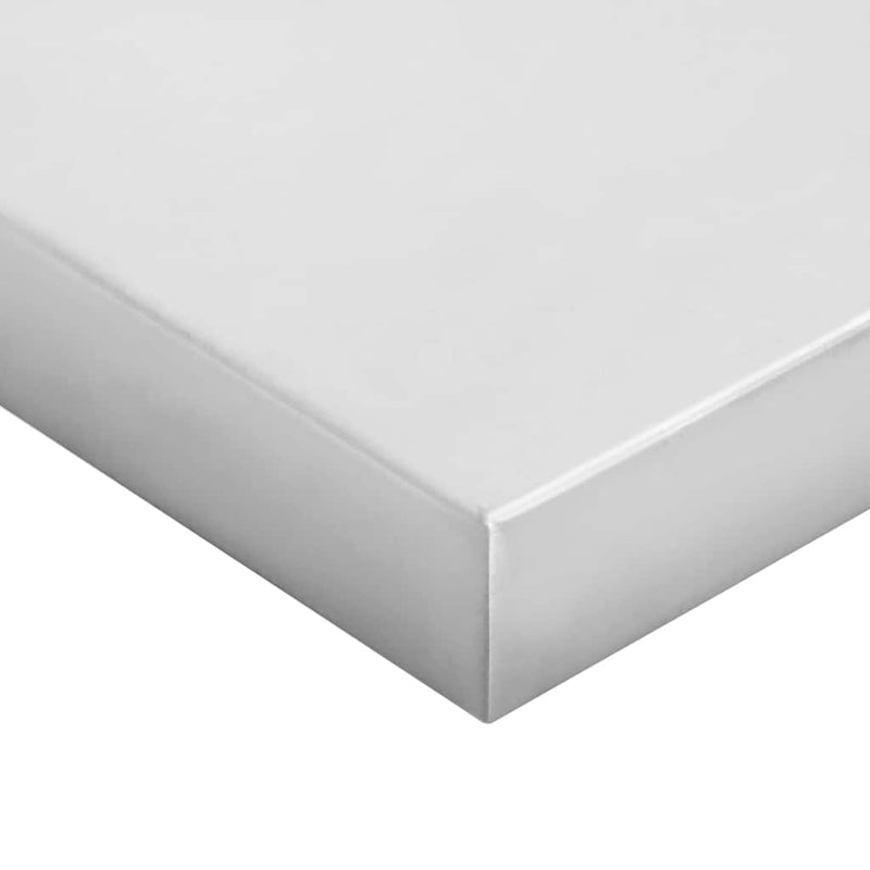 vidaXL 2 db ezüstszínű rozsdamentes acél fali polc 50 x 40 x 3 cm