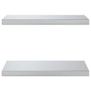 vidaXL 2 db ezüstszínű rozsdamentes acél fali polc 50 x 30 cm