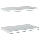 vidaXL 2 db ezüstszínű rozsdamentes acél fali polc 50 x 30 cm
