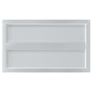 vidaXL 2 db ezüstszínű rozsdamentes acél fali polc 50 x 30 x 3 cm