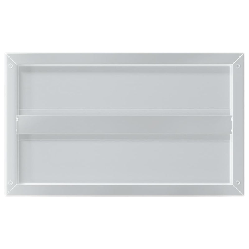 vidaXL 2 db ezüstszínű rozsdamentes acél fali polc 50 x 30 x 3 cm