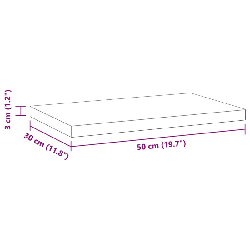 vidaXL 2 db ezüstszínű rozsdamentes acél fali polc 50 x 30 x 3 cm