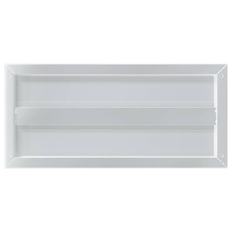 vidaXL 2 db ezüstszínű rozsdamentes acél fali polc 50 x 23,5 x 3 cm