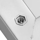 vidaXL 2 db ezüstszínű rozsdamentes acél fali polc 50 x 23,5 x 3 cm