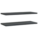 vidaXL 2 db fekete rozsdamentes acél fali polc 100 x 40 cm