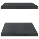 vidaXL 2 db fekete rozsdamentes acél fali polc 100 x 40 cm