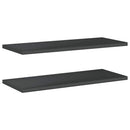 vidaXL 2 db fekete rozsdamentes acél fali polc 100 x 40 cm