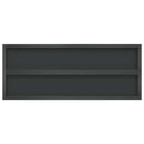 vidaXL 2 db fekete rozsdamentes acél fali polc 100 x 40 cm