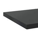 vidaXL 2 db fekete rozsdamentes acél fali polc 100 x 40 cm