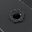 vidaXL 2 db fekete rozsdamentes acél fali polc 100 x 40 x 3 cm