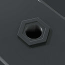 vidaXL 2 db fekete rozsdamentes acél fali polc 100 x 30 x 3 cm