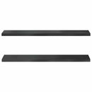 vidaXL 2 db fekete rozsdamentes acél fali polc 100 x 23,5 cm