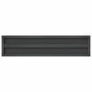 vidaXL 2 db fekete rozsdamentes acél fali polc 100 x 23,5 cm